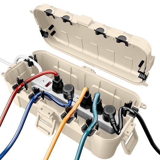 RESTMO Outdoor Electrical Box Waterproof, Extension Cord Cover | IP54 by Restmo