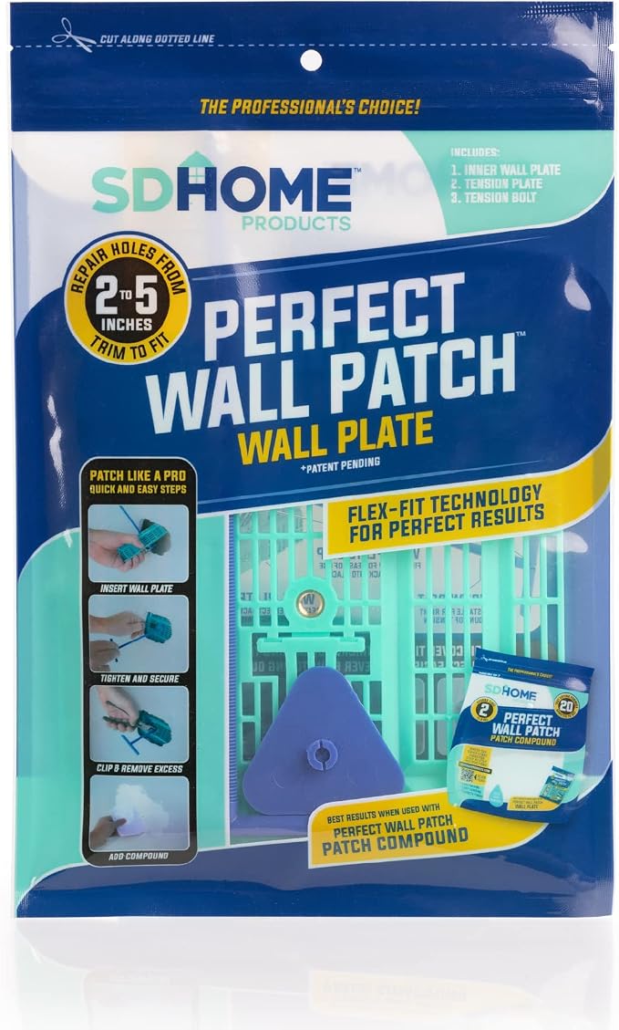 Wall Patch Repair Plate by SD Home, 2-5” Hole Repair Patch, Easy & Quick DIY - Image 2