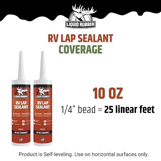 Liquid Rubber RV Lap Sealant, Self-Leveling Roof Sealer, 4 Pack | Flows - Image 6