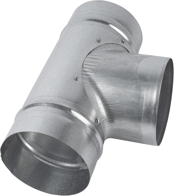 90° Degree Ø4 x 4 x 4 Inch T Shape Duct Splitter - Image 7