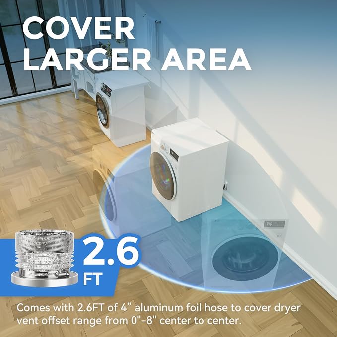 Magnetic Dryer Vent Coupling DV180 Magnetic Dryer Vent Connector Kit 4 Inch - Image 3
