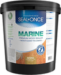 Seal-Once Marine Waterproof Wood Sealer and Stain, 5 Gallon | Waterproof Sealant by SEAL-ONCE