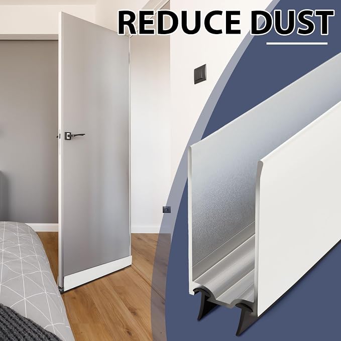 Pushglossy 1 Pack 1" x 35.5" Storm Door Sweep Replacement Bottom Sweep Aluminum - Image 6