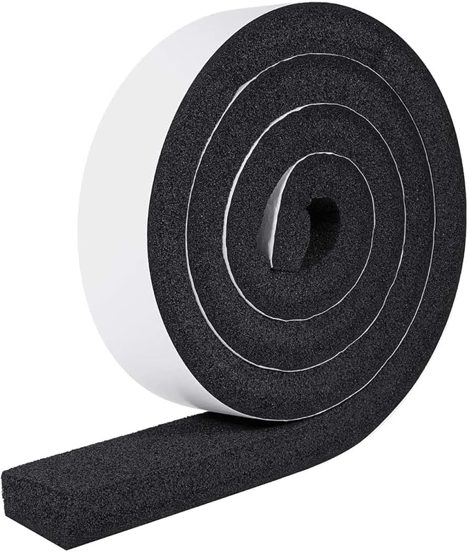 MAGZO Foam Weather Stripping Door Seal 2 Inch W x 1 Inch T x 6.5 FT | Foam Tape by MAGZO