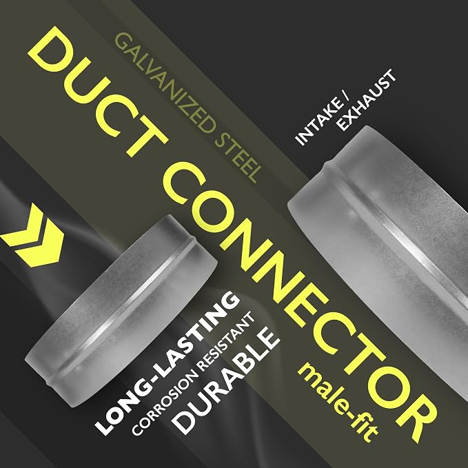 10 Inch Duct Connector for HVAC Ducting, Dryer Vent Hose - Image 3