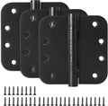3 Pack Stainless Steel Black Door Hinges by LITLANDSTAR