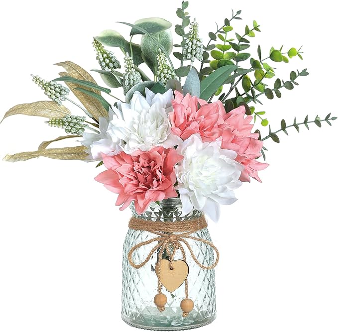 14.5" Artificial Dahlia Flowers by VIERENA