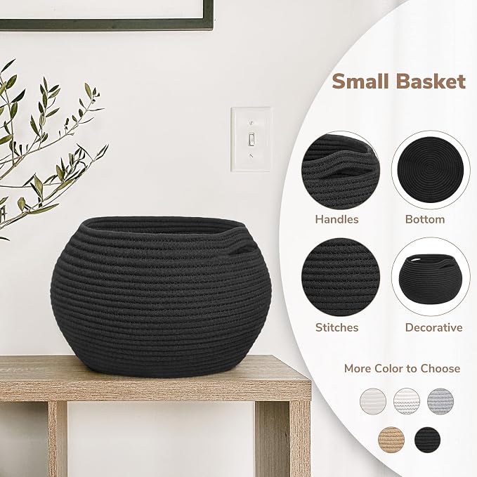 Goodpick Round Woven Rope Storage Basket - Image 2