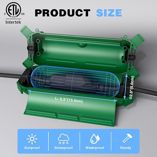 6 Pack Outdoor Waterproof Extension Cord Safety Cover, - Image 3