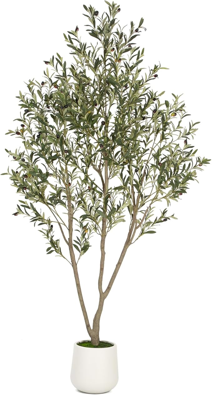 VIVATREES Olive Trees Artificial Indoor, 7FT Tall Faux Olive Tree by VIVATREESADDINGCOLORTOYOURSPACE