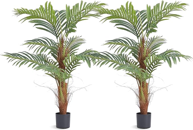 VEVOR Artificial ​Palm Tree, 4 FT Tall Faux Plant by VEVOR