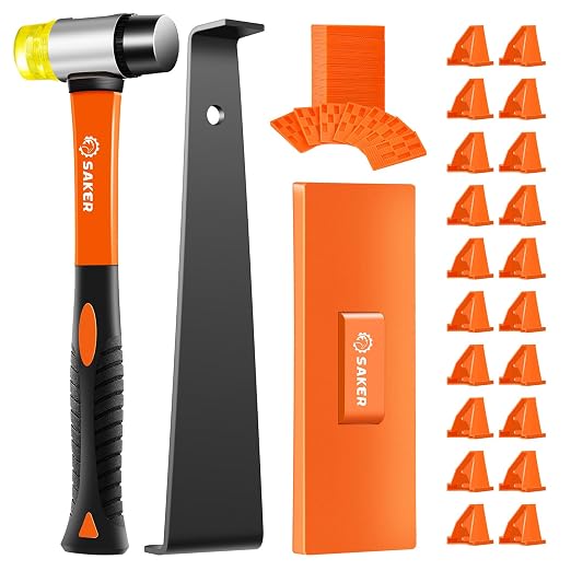 Saker Laminate Flooring Tools, 63-Piece Wood Flooring Installation Kit | LVP by Saker