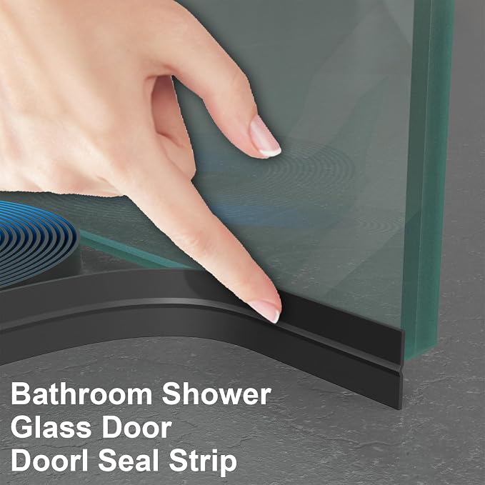 Weather Stripping Door Seal, 20 Ft Shower Door Seal, 1 in | Flexible door sweep - Image 7