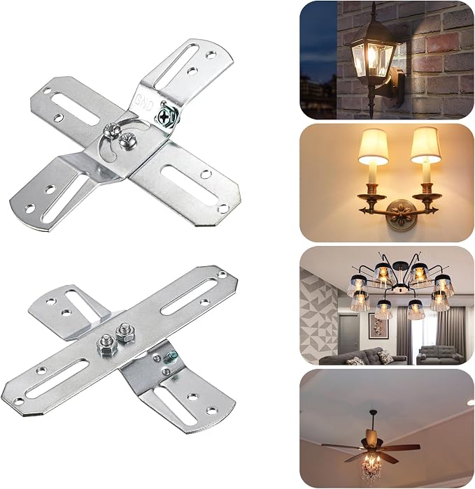 OwnMy 4PCS Rotatable Light Fixture Mounting Brackets Ceiling Fan Brackets | - Image 7