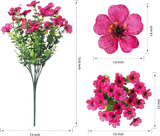Artificial Flowers for Outdoor Indoor Garden Home Decoration, Faux Flower Daisy - Image 4