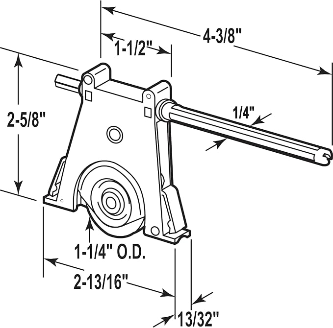 Lower Sliding Screen Door Roller Assembly Fits Andersen Gliding Screens Part - Image 2