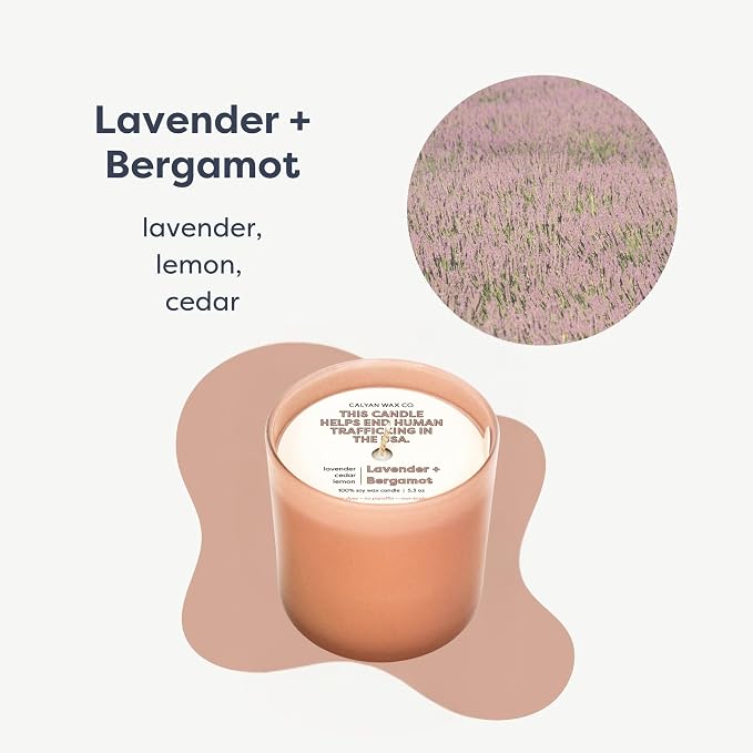 Dignity Series Lavender & Bergamot Scented Candle | Made in the USA Luxury - Image 2