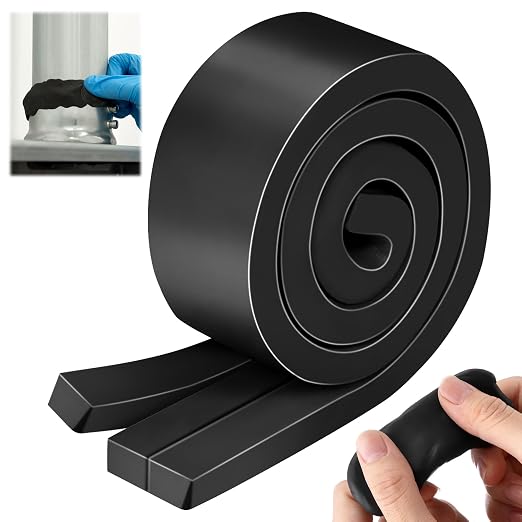 1 Pack Moldable Silicone Putty Black Pre-Cut Strips | 1.5 ft x 1 in Non by ElectricWise