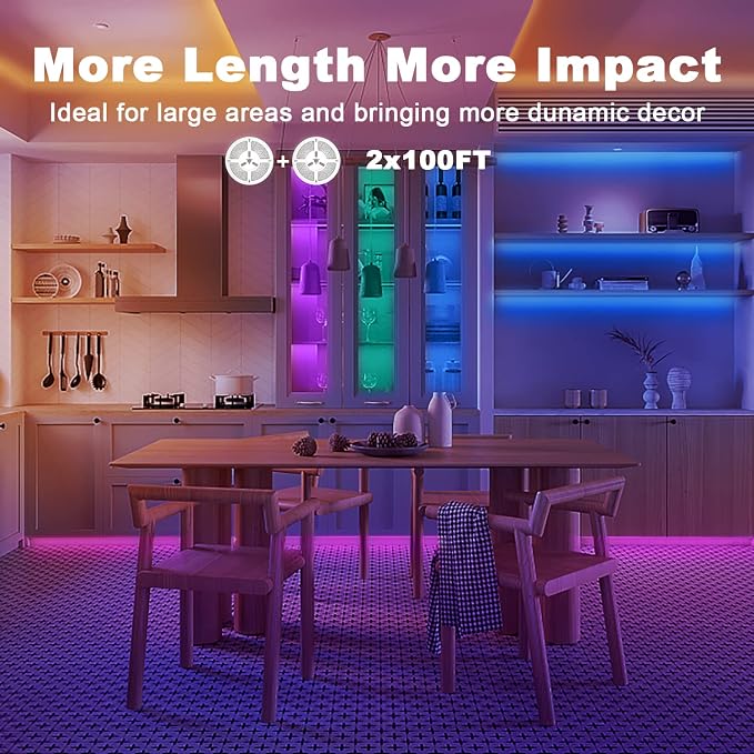 dalattin Led Strip Lights 200ft, Led Lights - Image 4
