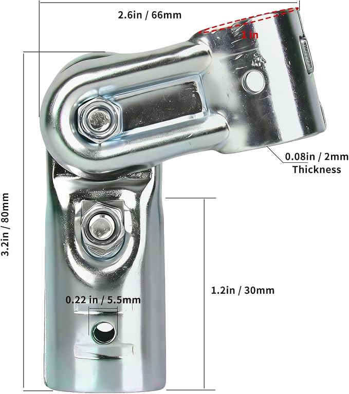 Angle Adjustable Pipe Clamp Connector Fittings - Image 2
