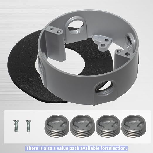 Round Electrical Box Extenders, 18.3 cu in - Image 3