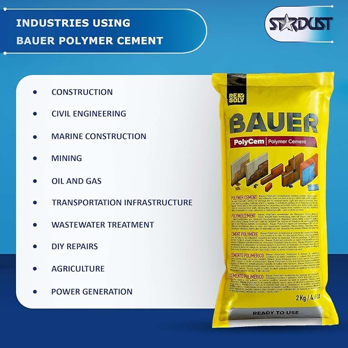 Bauer Instant Polymer Cement, Ready-to-Use, 2KG-2PK | Alternative to Mortar & - Image 7