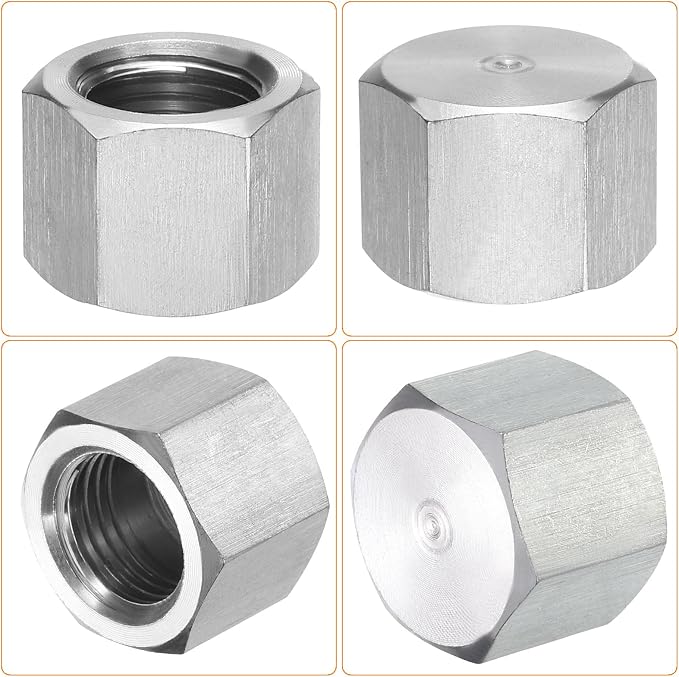 uxcell 4pcs Hex End Cap 304 Stainless Steel Nut - Image 4