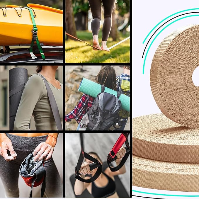 Webbing Strap, 3/4" to 2", 10-50 Yds, EDC gear, backpack repair and pet dog - Image 5
