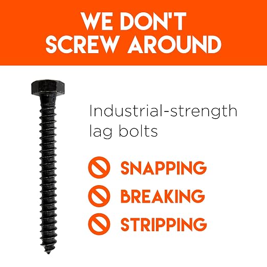 Lag Bolt Kit for Mounting A TV Into Wood Or Concrete - Image 6