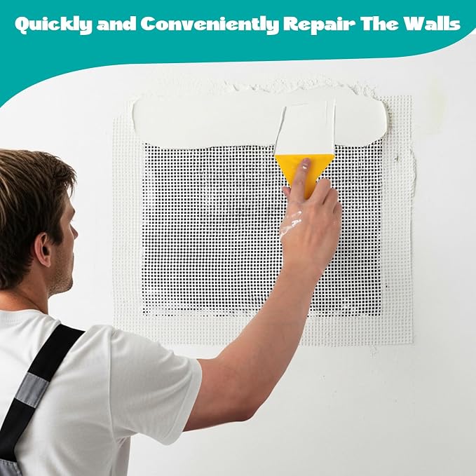 3Pcs Drywall Repair Kit Large Hole, 12 x 12in Self-Adhesive Drywall Patch | - Image 6