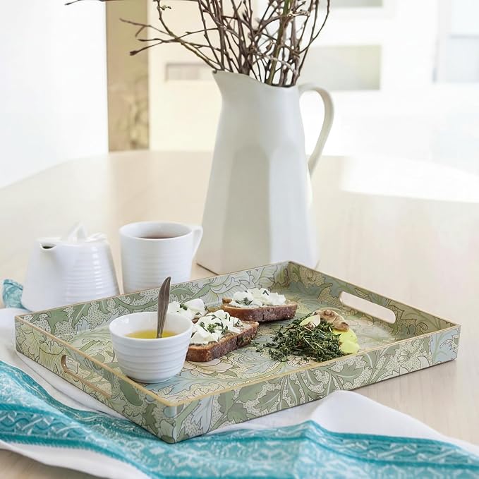 2 Pcs Serving Trays with Handles, Plastic Tray - Image 6
