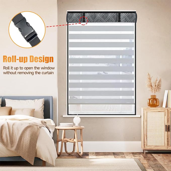 Winter Insulated Window Curtain 23.6"x39", Oxford Cloth Thermal Insulated - Image 5