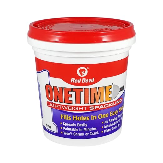 Red Devil 0548 ONETIME Lightweight Spackle Wall Repair, Spackling by RedDevil