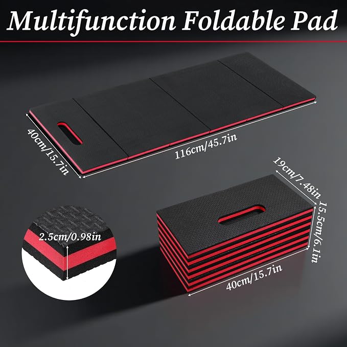 Ptwola Foldable EVA Mat, 2.5cm Thick Foam Cushion Kneeling Pad Knee Mat - Image 2