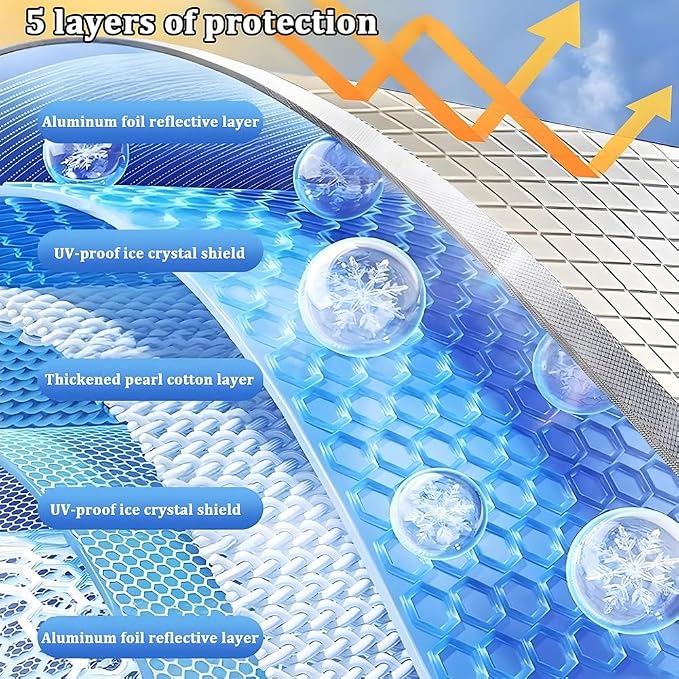 Reflective Window Film Privacy, Heat Control Aluminum Foil Window Insulation Kit - Image 4