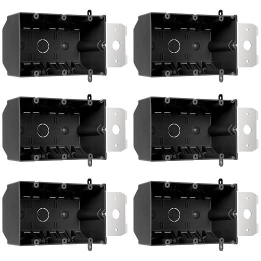 3-Gang Extra Deep PVC Black Electrical Box Adjustable, 49 Cubic Inch – Fire by YQMIGU