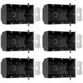 3-Gang Extra Deep PVC Black Electrical Box Adjustable, 49 Cubic Inch – Fire by YQMIGU
