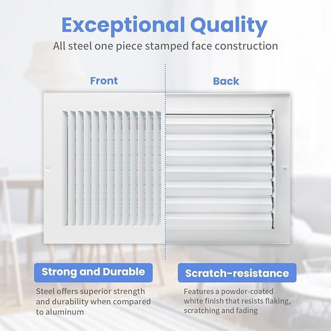 14 x 8 Inch Air Vent Covers for Wall or Ceiling - Image 3