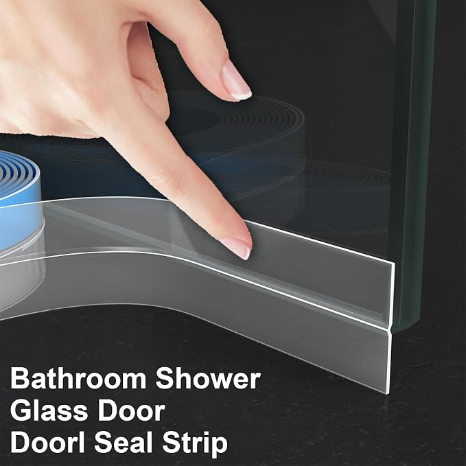 Weather Stripping Door Seal, 20 Ft Shower Door Seal, 3 in | Flexible door sweep - Image 7