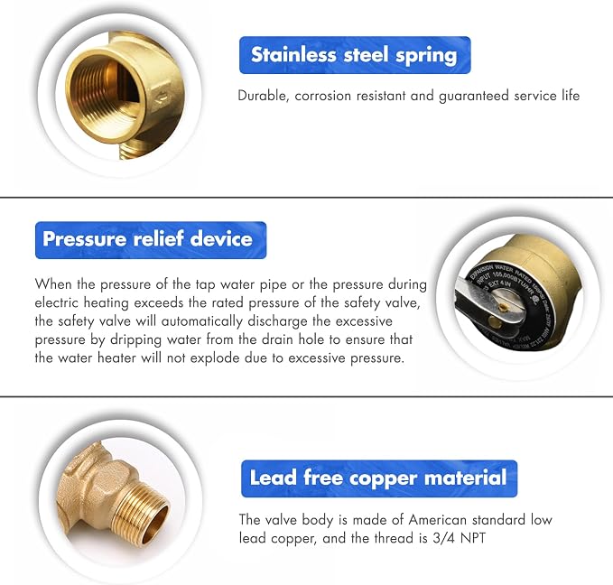 VAV 3/4" Pressure Relief Valve, 150 PSI, CSA Listed - Image 5