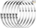 MIAHART 6 inch Hose Clamp Adjustable 304 Stainless Steel Duct Clamps Worm Gear by MIAHART