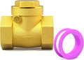 GASHER 1PC Swing Brass Check Valve DN80 3" Female Thread, Backflow Prevention by GASHER