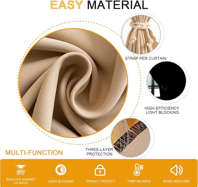 Self Adhesive Curtains, No Drilling Curtains, Easy Installation - Image 5