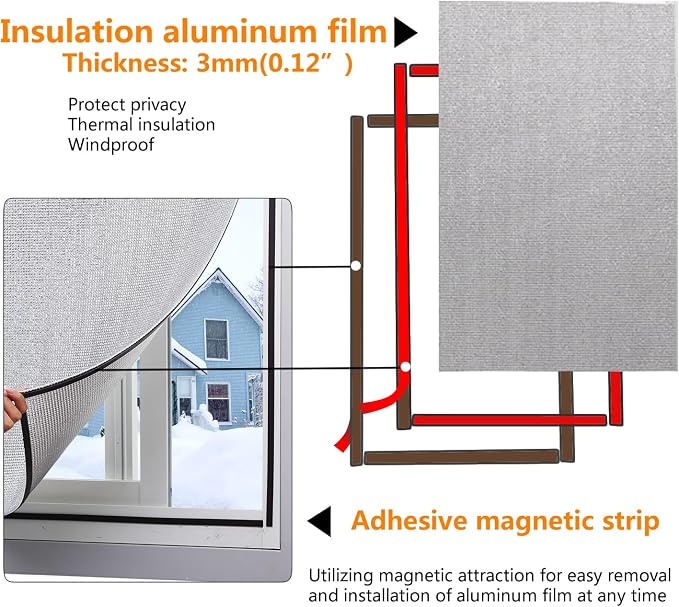 Magnetic Window Insulation Kit Suitable - Image 4
