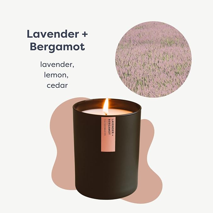 Lavender & Bergamot Scented Candle - Image 2