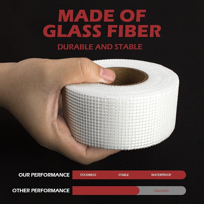 12Pcs - Drywall Joint Tape, Fiberglass Mesh Tape - Image 2