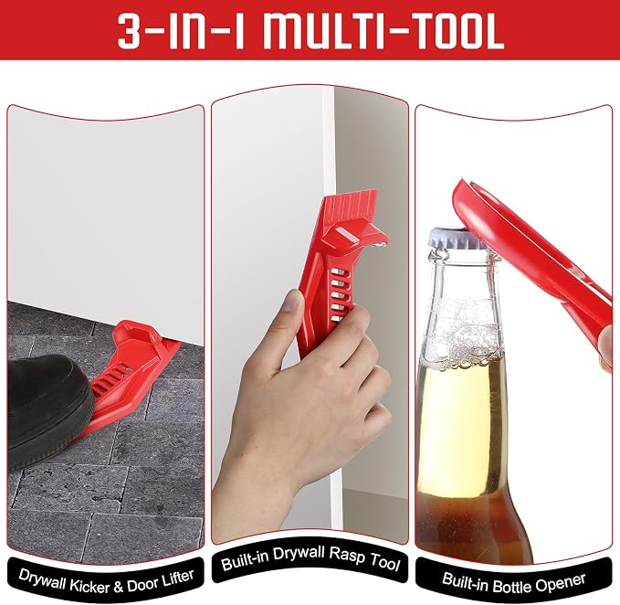 2-Pack Drywall Lift Tools, Metal Foot Panel Lever - Image 5