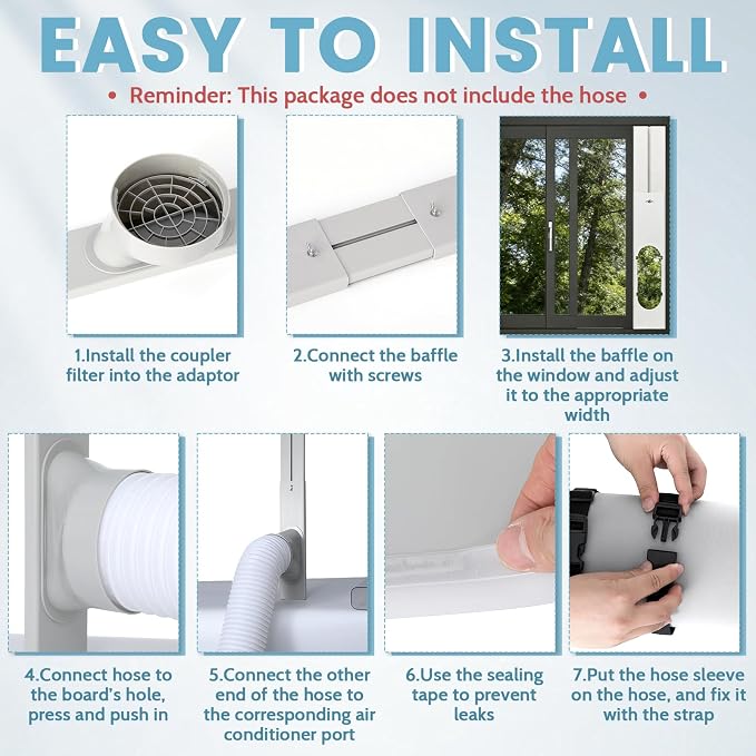 Complete Package: This portable air conditioner kit comes - Image 4