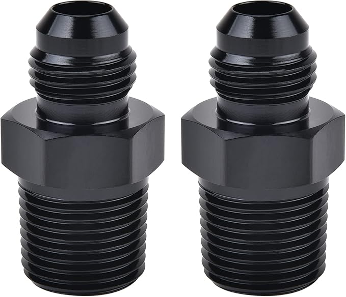 EVIL ENERGY 8AN Male Flare to 1/2" NPT Pipe Fitting Adapter Aluminum Straight by EVILENERGY