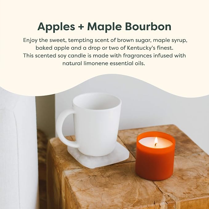 Dignity Series Apples & Maple Bourbon Scented Candle | 35 Hour Burn - Image 3